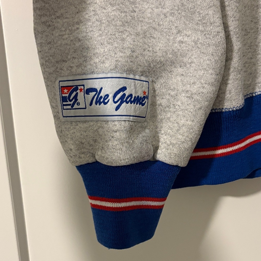 The Game Vintage Buffalo Bills Gray Sweatshirt with Blue and Red Accents - Picture 3 of 3